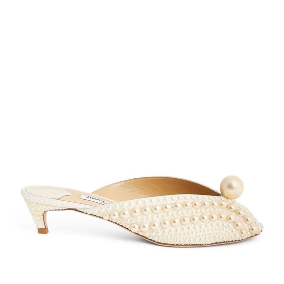 Jimmy Choo Women's Samantha Pearl Kitten Heel - Picture 7 of 16